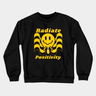 Radiate Positivity Cute Melting Smiley Crewneck Sweatshirt